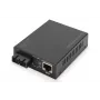 Digitus Gigabit PoE medijos keitiklis, RJ45 / SC, vienmodis, PSE