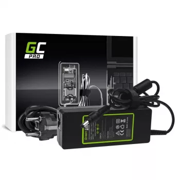 Maitinimo adapteris Green Cell AD26AP 75W 19V kintamosios srovės į nuolatinę srovę, vidaus naudojimui, nešiojamam kompiuteriui, juodas