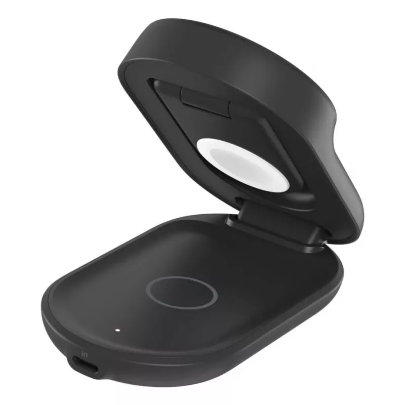 Belaidis įkroviklis Belkin UltraCharge 25W Qi2 3in1 Magnetinis Juodas Apvalus
