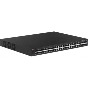 Edimax 54 prievadų Gigabit PoE+ Web Smart valdomas jungiklis ilgiems atstumams su 6 SFP+ 10G prievadais