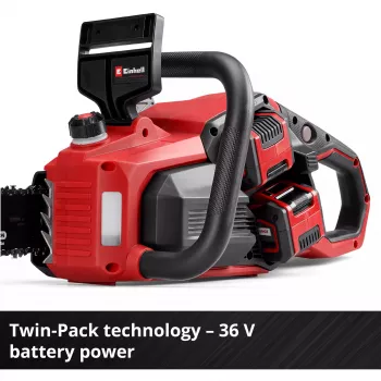 Belaidis pjūklas EINHELL GP-LC 36/40 Li BL-Solo 36V (2x18V) raudonas/juodas – be akumuliatoriaus ir įkroviklio