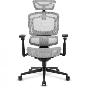 Biuro kėdė Sharkoon OfficePal C50M – paminkštinta sėdynė, tinklinis atlošas, juoda, atlošas 49×63 cm, sėdynės plotis 50 cm