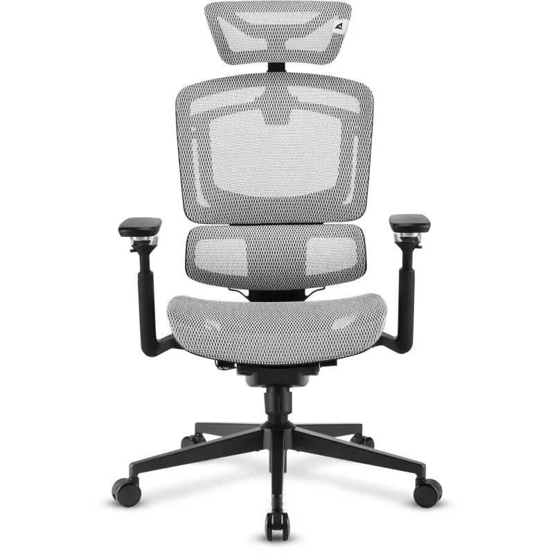 Biuro kėdė Sharkoon OfficePal C50M – paminkštinta sėdynė, tinklinis atlošas, juoda, atlošas 49×63 cm, sėdynės plotis 50 cm