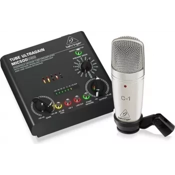 Mikrofonų rinkinys Behringer Voice Studio – įrašymo ir podcastų kūrimo komplektas