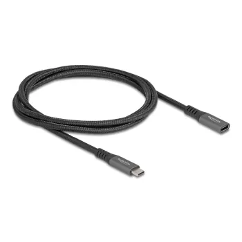 DeLOCK USB ilginimo laidas USB Type-C kištukas į lizdą 10 Gbps 1 m pilkas metalinis
