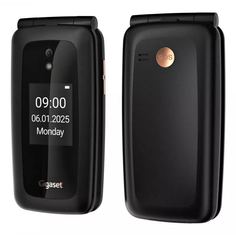 Gigaset GL795 7.11 cm (2.8 inch) 142 g 48MB Juodas senjorų telefonas