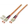 Triotronik LDP-50 SC-SC 1.0 šviesolaidinis kabelis 1 m oranžinis (LDP-50 SC-SC 1.0)
