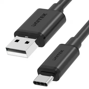 UNITEK USB laidas USB-A — USB-C 25CM, Y-C480BK