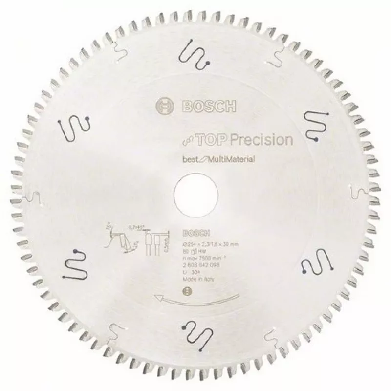 Bosch 2 608 642 098 diskinis pjūklo diskas 25,4 cm 1 vnt.