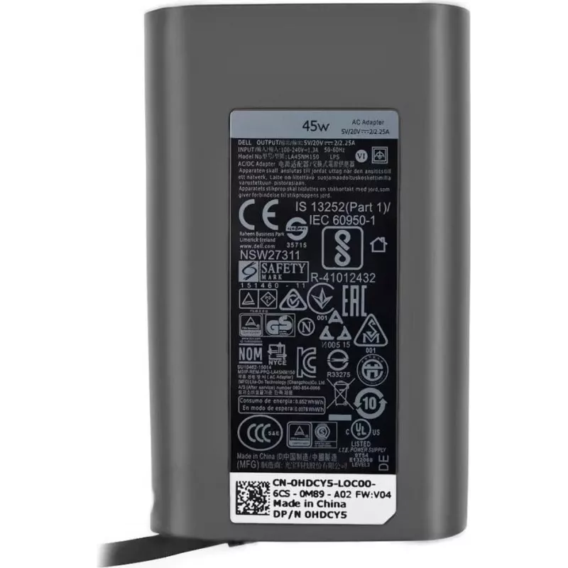 Dell 45W 19.5V 3.34A maitinimo adapteris nešiojamiesiems kompiuteriams, modelis 450-AFKZ