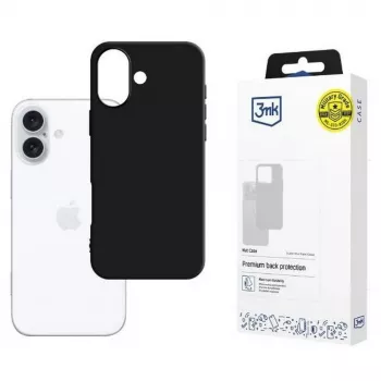 Matinis dėklas iPhone 16 6,1 colio juodas