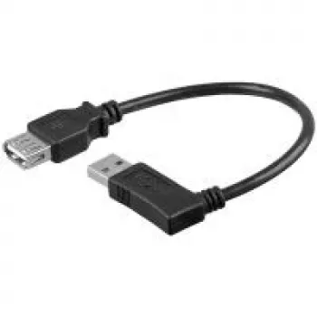 USB kabelis Goobay 95701-GB USB 2.0 0,15 m Juodas