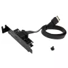Akasa žemo profilio PCI laikiklio adapteris USB 3.1 Type C – juodas – adapteris – skaitmeniniai/duomenys