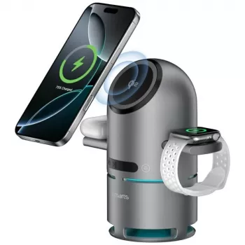 Įkrovimo stotelė ChargeBot Sound Qi2 gre