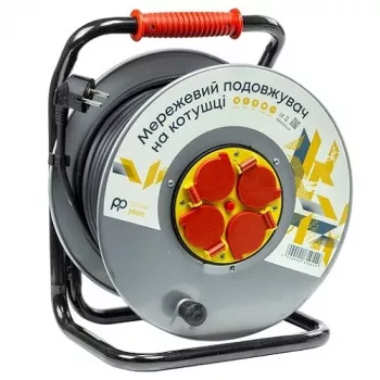 Ilgintuvas su rite 50m, 4 lizdai, 3x2,5mm2