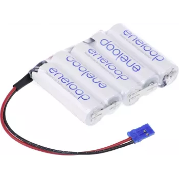 Panasonic eneloop akumuliatorių paketas 5 x AA (Mignon) NiMH, 6 V, 1900 mAh, Graupner jungtis (124268)