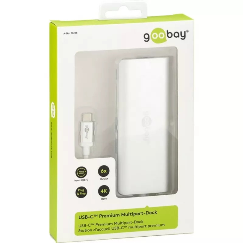 Wentronic goobay USB-C Docking Station (76788) – daugių prievadų stotelė