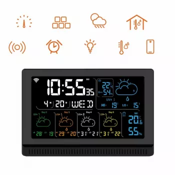 Išmanusis garsiakalbis MANTA MTO200B Windy Black – belaidis garsas per Bluetooth ir Wi‑Fi, balso asistento palaikymas