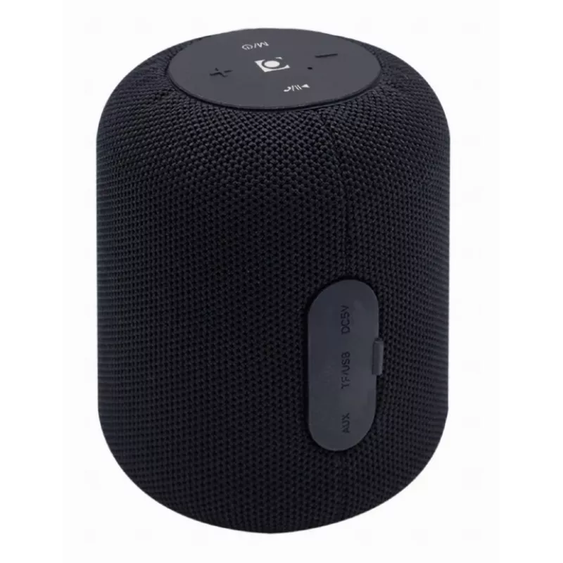 Monovielas nešiojamas garsiakalbis Gembird SPK-BT-15-BK — 5 W RMS, Bluetooth, MicroSD, 1200 mAh, juodas