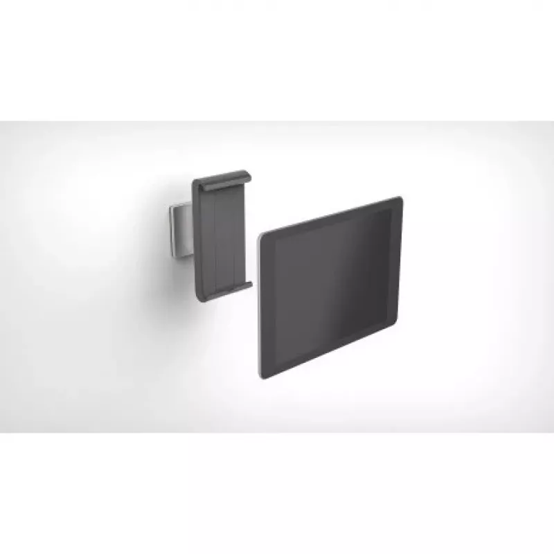 DURABLE TABLET HOLDER WALL – laikiklis planšetei ant sienos – aliuminis, ABS plastikas – sidabrinis (7–13 inch) (893323)