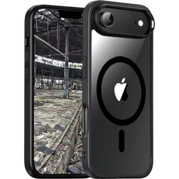 jt berlin BackCase JT Berlin Pankow Hybrid MagSafe dėklas Apple iPhone Air, juodas/skaidrus