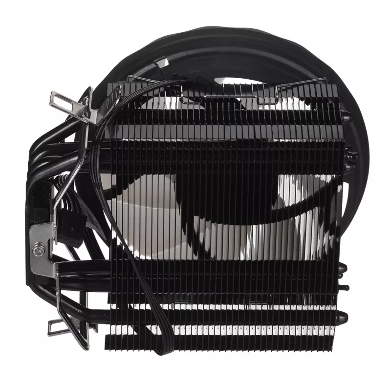 CPU aušintuvas AEROCOOL PGS Rave 4 FRGB 120mm ventiliatorius, 4 šilumos vamzdeliai, ARGB, 120×25 mm, 1800 RPM, 12 V, 0,5 A