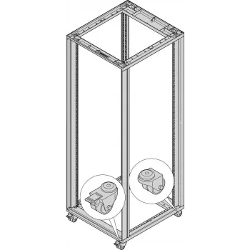SCHROFF Lenkrollen - LENKROLIŲ RINKINYS 200KG 50D 4 vnt. (27230067)