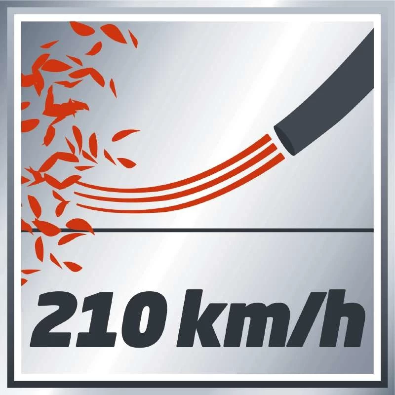 Belaidis lapų pūstuvas Einhell GE-CL 18 Li E - Solo 210 km/h Juoda, Raudona