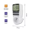 Elektroninis laikmatis QOLTEC PC0628 su LCD ekranu, 24 valandų atgalinis skaičiavimas