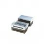 Patch panel, 8 prievadai, Cat. 5e, ekranuotas, šviesiai pilkas, 14 cm, 44 x 172 x 140 mm