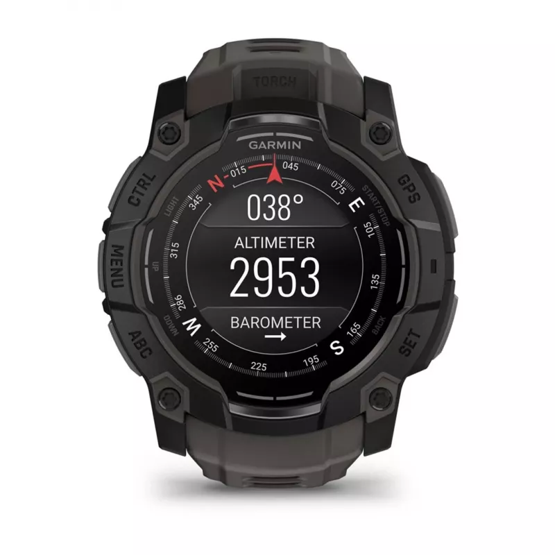 Garmin Instinct 3 AMOLED 3,3 cm (1,3 colio) 50 mm Skaitmeninis 416 x 416 pikselių Liečiamas ekranas Juodas GPS (palydovas)
