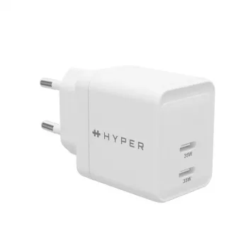 HYPER HJG35EU belaidis įkroviklis 35W USB-C GaN, baltas