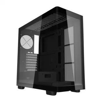 Kompiuterio korpusas DarkFlash DS900G (juodas) – vidutinis bokštas ATX, grūdinto stiklo šoninis dangtis