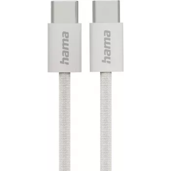 Hama Fabric USB-C laidas USB 2.0 1 m pilkas