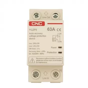 Apsauginis jungiklis su savaiminiu atstatymu CNC EL240302 1P+N 63A 230V