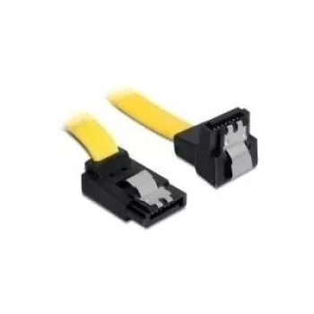 SATA kabelis vyriškas/vyriškas DeLOCK 0,3 m geltonas 82820