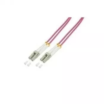 Logilink šviesolaidinis jungiamasis laidas LC Multi-Mode (M) - LC Multi-Mode (M) 15 m, OM4, 50/125 µm, halogeninis be halogenų, alyvinė (FP4LC15)