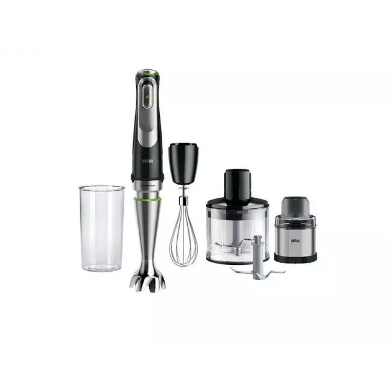 Braun MultiQuick 9 MQ9138XI Panardintuvas 0,6 L 1200 W Juodas, Nerūdijantis plienas