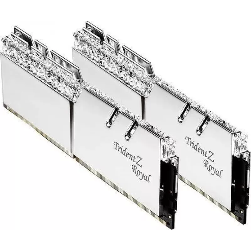 G.SKILL TRIDENTZ ROYAL RGB DDR4 2X16GB 3200MHZ CL16 XMP2 SILVER F4-3200C16D-32GTRS