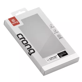 Crong Hybrid Frost MAG dėklas su MagSafe, skirtas iPhone 17 Pro Max, matinė juoda