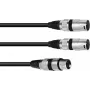 Audio kabelis XLR 3-pin 2 x XLR 3-pin Juodas Omnitronic 30225206