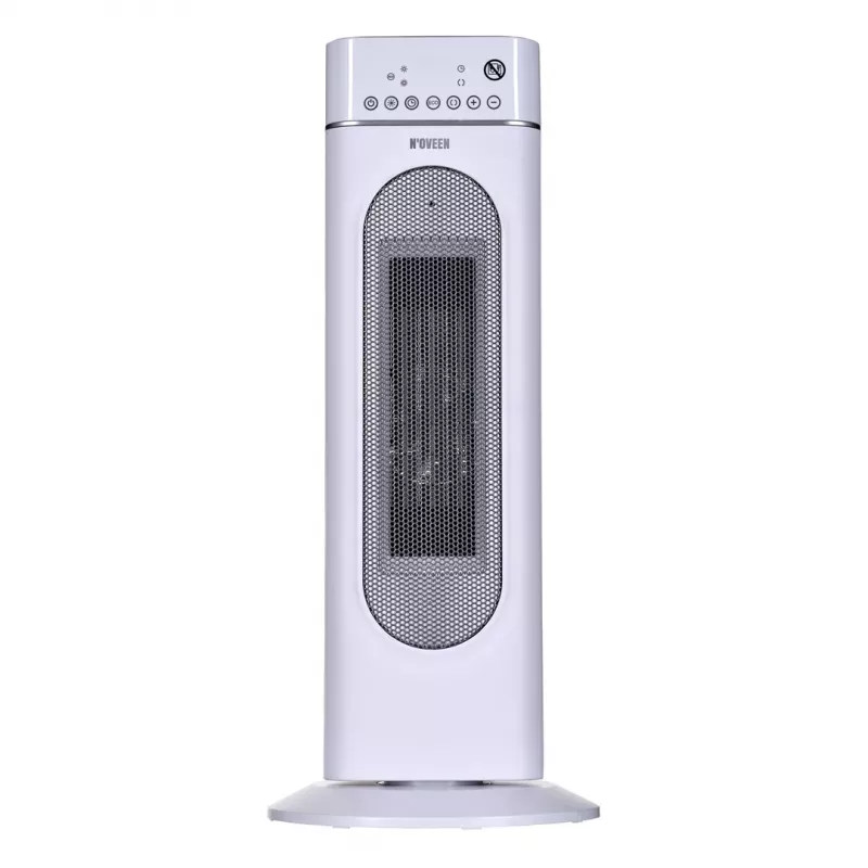 Elektrinis keraminis šildytuvas NOVEEN PTC3000, 2000 W (1200 W min), LED ekranas, laikmatis, nuotolinis valdymas, svyravimas, baltas