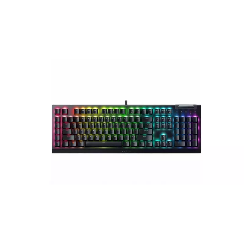 Razer BlackWidow V4 X laidinė žaidimų klaviatūra, kirilica, geltoni jungikliai, juoda
