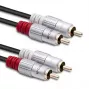 Garso laidas Qoltec 52337 2 m 2 x RCA juodas