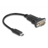 DeLOCK adapteris USB Type-C į RS-232 D-Sub 9 kištukas 0,25 m