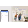 Dūmų detektorius EZVIZ CS-T4C – belaidis ZigBee, 3V ličio baterija, 87×35×87 mm, 85 dB, lubinis, baltas