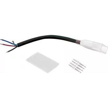 LED neon flex 230V plonas RGB EUROLITE 50499820 atvirais galais