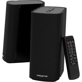 Creative T100 juodos spalvos belaidžiai ir laidiniai garsiakalbiai 20 W