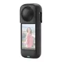 Silicone apsauginis dėklas Puluz, skirtas Insta360 X4, juodas, patvarus dizainas