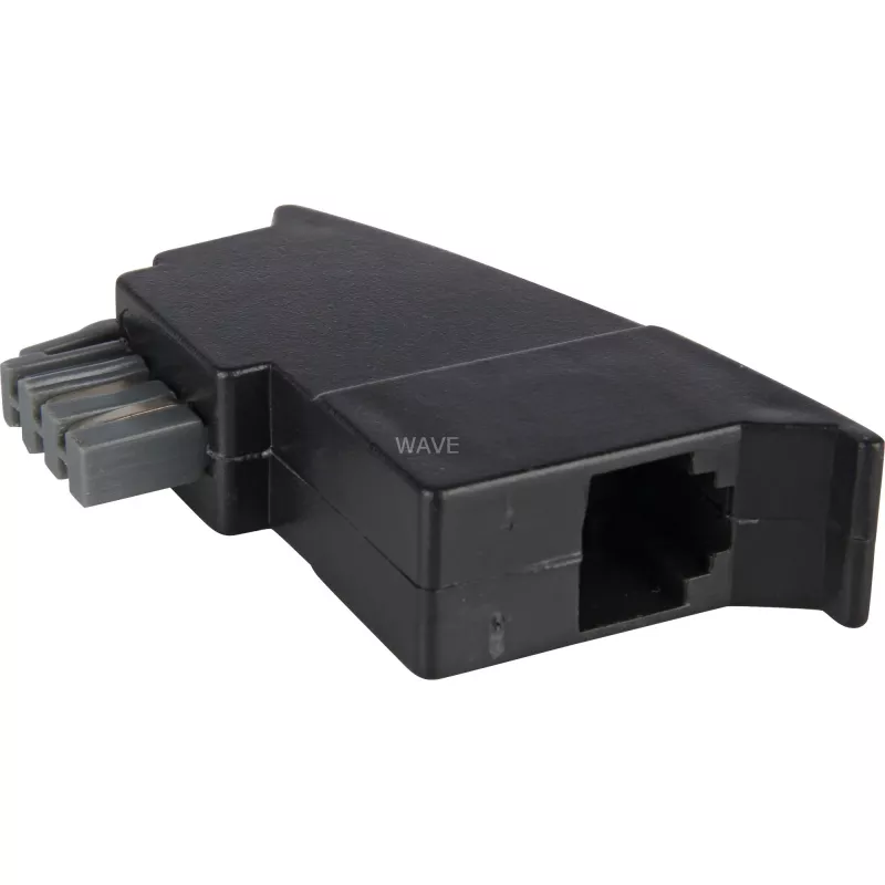 Goobay TAE telefono adapteris 50308 juodas – TAE-N į RJ-11/RJ-14
